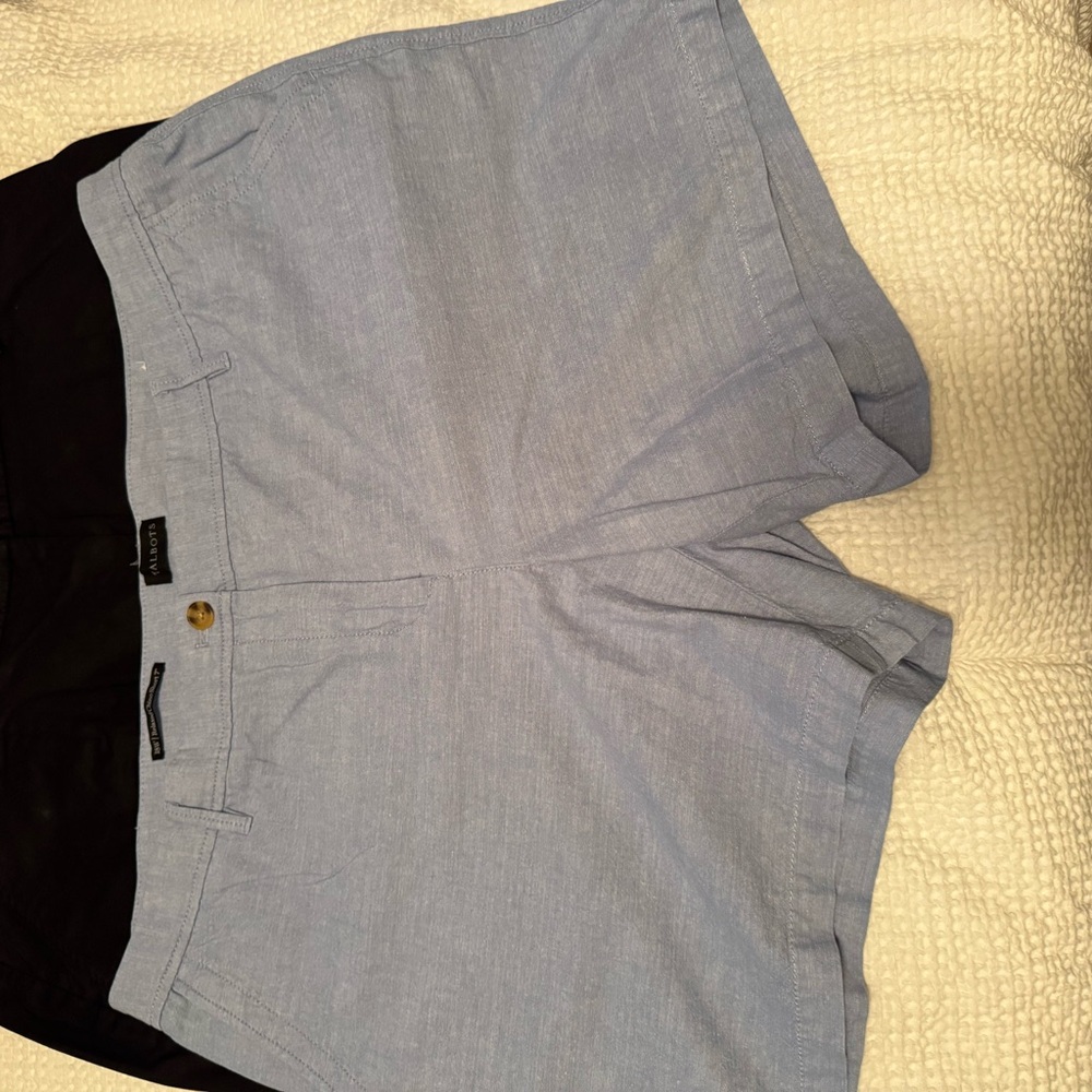 Casual Shorts- Chambray and Black